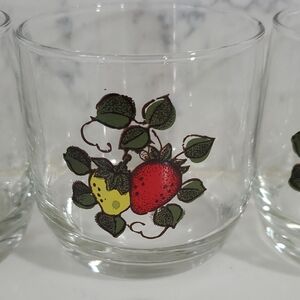 Vintage Sears "Strawberry" Juice Glasses